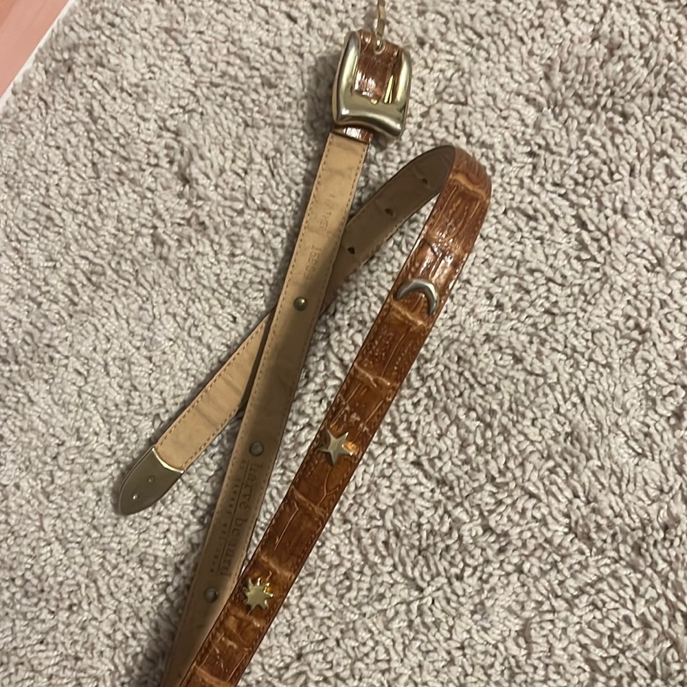 Harve Benard Belt with moon and star details- vintage